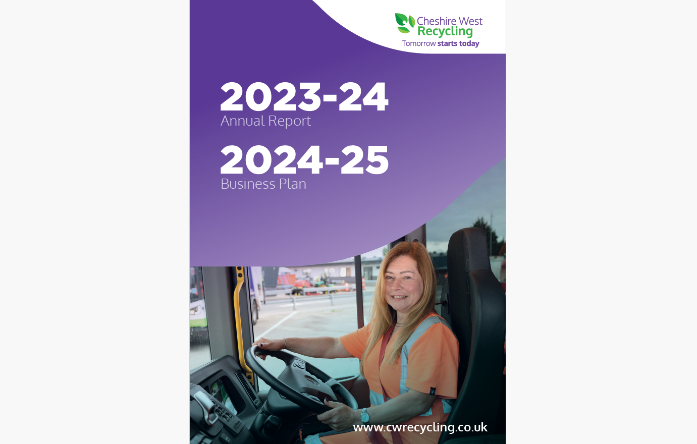 Our 2023/24 Annual Report and  2024/25 Business Plan front cover