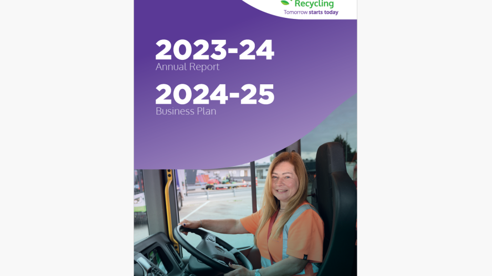 Our 2023/24 Annual Report and  2024/25 Business Plan front cover