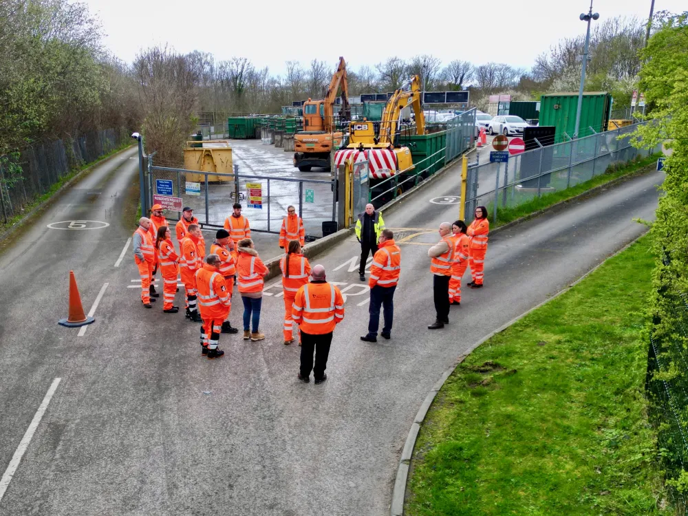 Teams gather at an HWRC