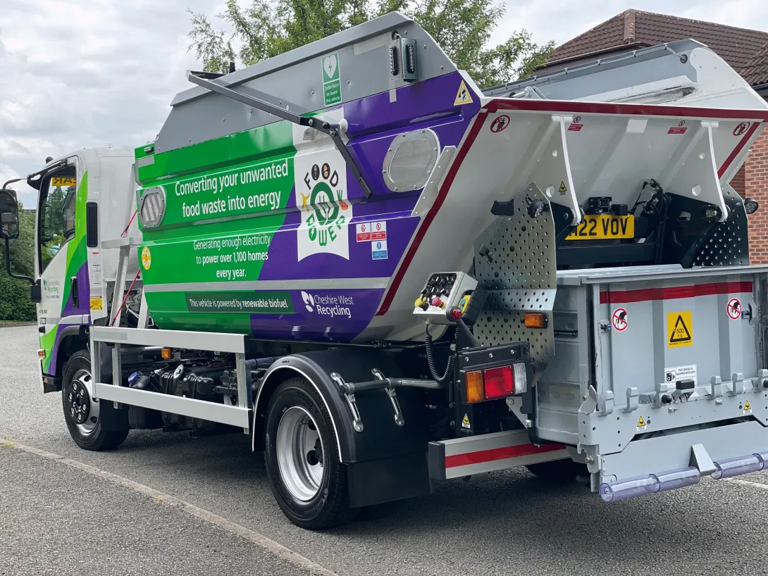 food waste collection vehicle